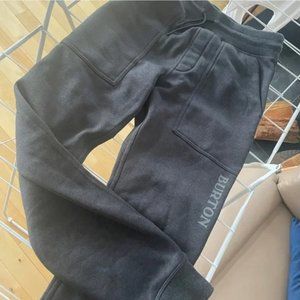 Charcoal Burton Sweats Joggers, size Small, Super Warm Fleece